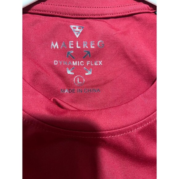 Maelreg Performance Long Sleeve Shirt Red for Men Size L - Picture 7 of 7